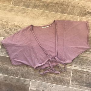 Tie front Kimono Tshirt